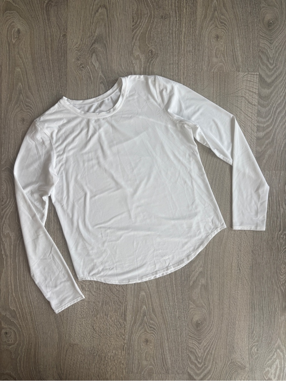 Lululemon White Mesh Long Sleeve